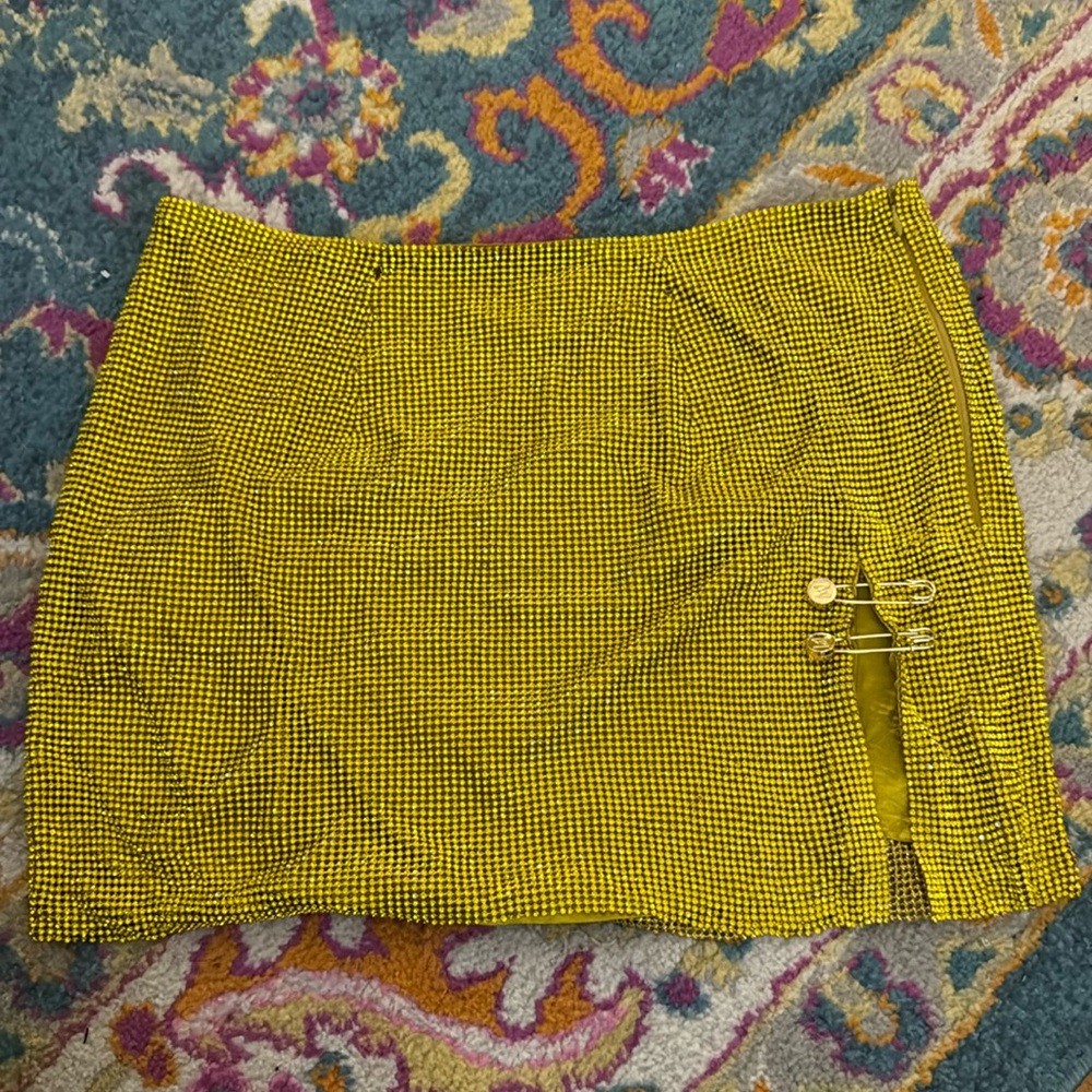 Meshki Gold Rhinestone Skirt